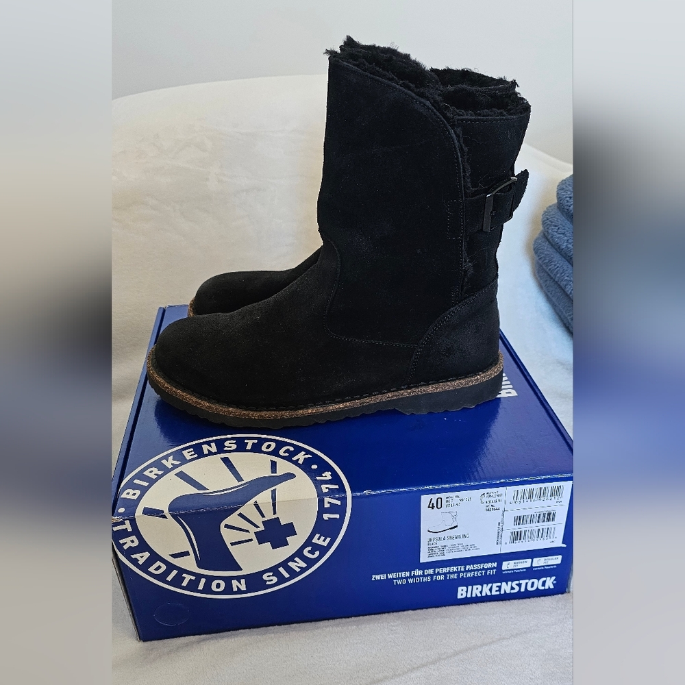Birkenstock Black Suede Boots